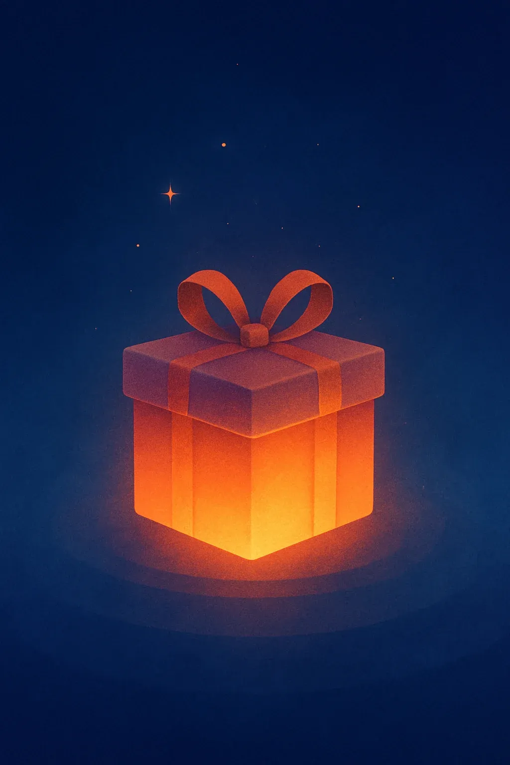 Glowing gift box for the float therapy introduction package